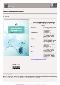 Mediterranean Marine Science
