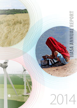 IIASA ANNUAL REPORT IIASA ANNUAL