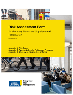 Risk Assessment Form