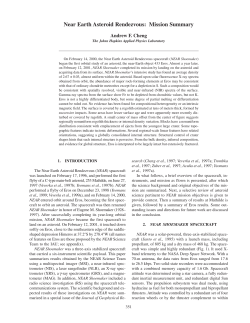 Near Earth Asteroid Rendezvous: Mission Summary