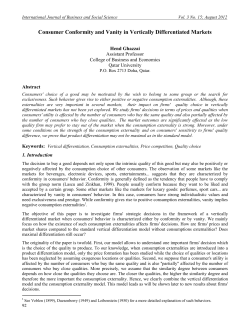 Consumer Conformity and Vanity in Vertically Differentiated Markets