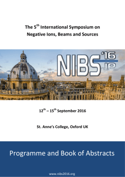 Programme and Book of Abstracts