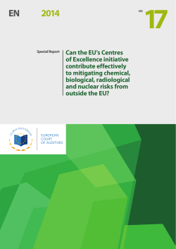 Can the EU`s Centres of Excellence initiative contribute effectively to