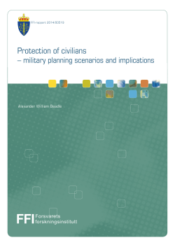 Protection of civilians – military planning scenarios and implications