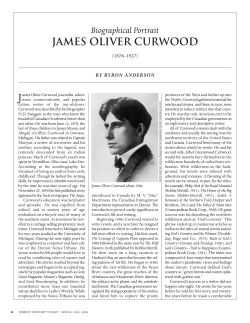 Biographical Portrait JAMES OLIVER CURWOOD