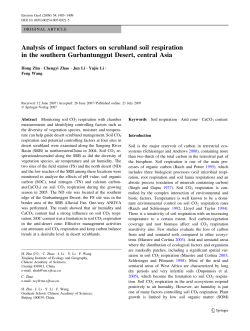 Analysis of impact factors on scrubland soil respiration in the
