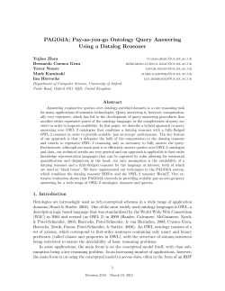 Technical Report - Department of Computer Science, University of