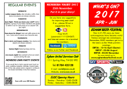 APR - Egham United Services Club