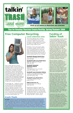 Talkin` Trash - Thurston County