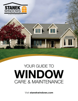 Guide - Stanek Windows