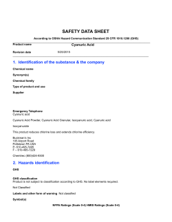 Cyanuric Acid - If Its Water Inc.