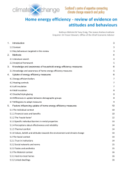 Home energy efficiency