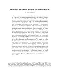 Multi-product firms, markup adjustment and import competition