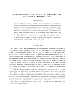 Prior symmetry, categorization and similarity
