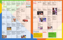 Kids Summer 2017 Calendar