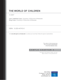 THE WORLD OF CHILDREN