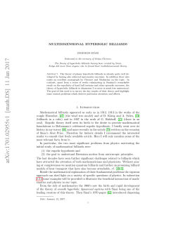 Multidimensional hyperbolic billiards