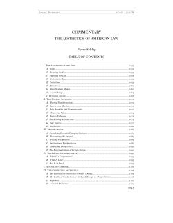 The Aesthetics of American Law