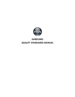 hardlines quality standards manual