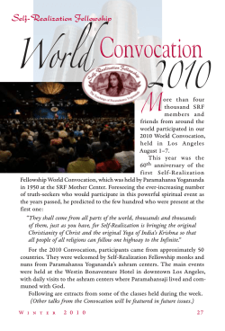Convocation - Self-Realization Fellowship