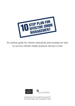 10 step guide to crisis management