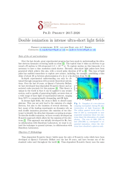Double ionization in intense ultra-short light fields