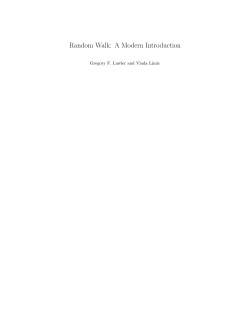 Random Walk: A Modern Introduction