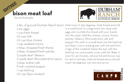 bison meat loaf