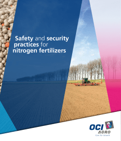Safety and security practices for nitrogen fertilizers