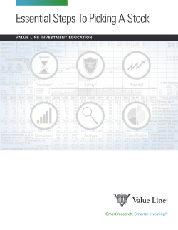 Essential Steps To Picking A Stock