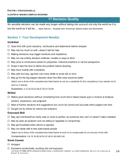 17 Decision Quality