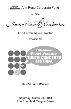 Ann Rose Corporate Fund - Austin Civic Orchestra