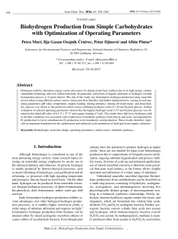 Biohydrogen Production from Simple Carbohydrates with