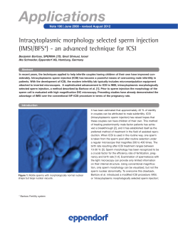 Intracytoplasmic morphology selected sperm injection (IMSI)
