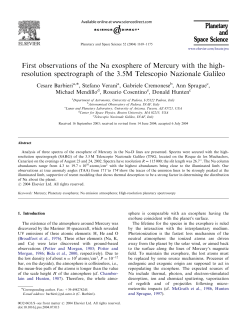 First observations of the Na exosphere of Mercury with the high