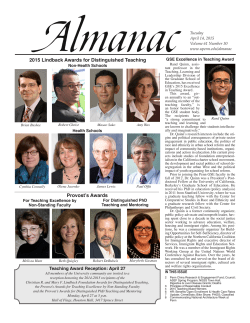 Almanac -April 14 2015, Vol. 61 No. 30 PDF