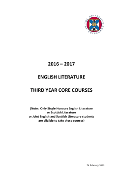 third year core courses semester two