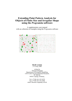 Extending Point Pattern Analysis for Objects of
