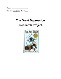 The Great Depression Research Project