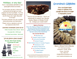 Grandmas cookies brochure