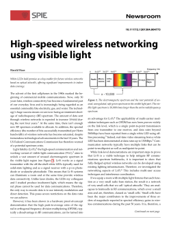 High-speed wireless networking using visible light