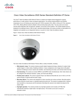 Cisco Video Surveillance 2520 Series Standard