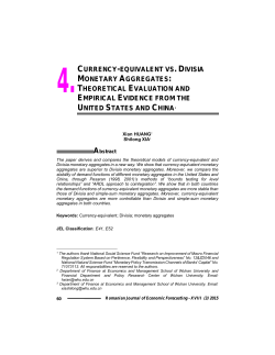 currency-equivalent vs. divisia monetary aggregates
