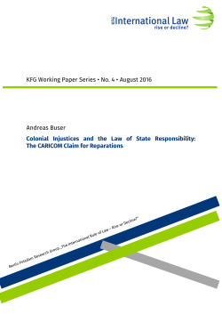 Colonial Injustices and the Law of State Responsibility: The