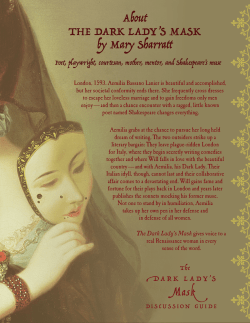 Dark Lady`s Mask Book Discussion Guide