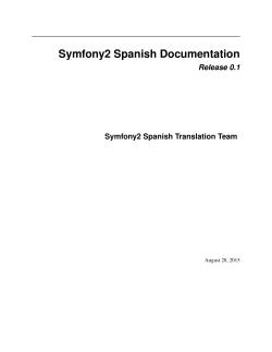Symfony2 Spanish Documentation