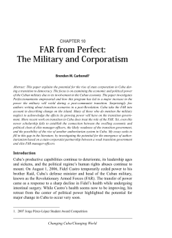 FAR from Perfect: The Military and Corporatism