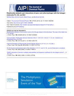 Rotationally adiabatic pair interactions of para - diss.fu
