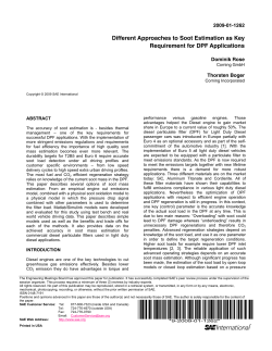 Different Approaches to Soot Estimation as Key