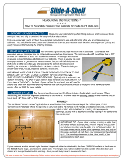 Measuring Instructions Retail new with reduced sized - Slide-A